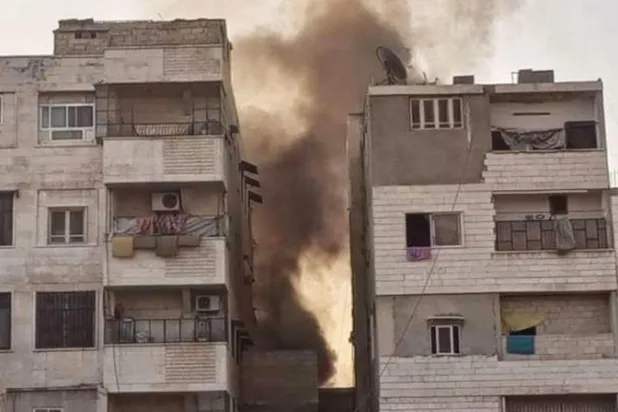 صورة متداولة عن مكان سقوط المروحية في حماه