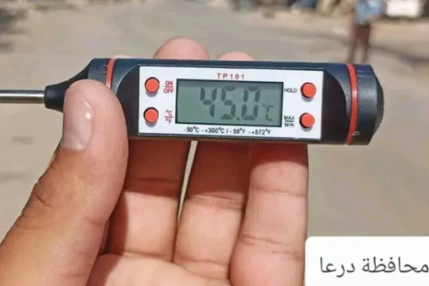 Dera’da hava sıcaklığı (Şarku’l Avsat)