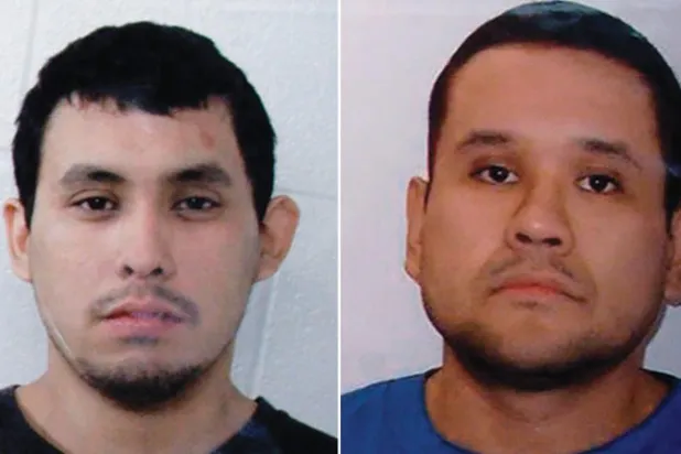 صورتان نشرتهما الشرطة للمشتبه بهما الأحد (أ.ب)