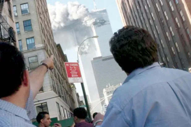 لحظة الهجوم على مركز التجارة العالمي في 11 سبتمبر (أيلول) 2001 (أرشيفية - رويترز)