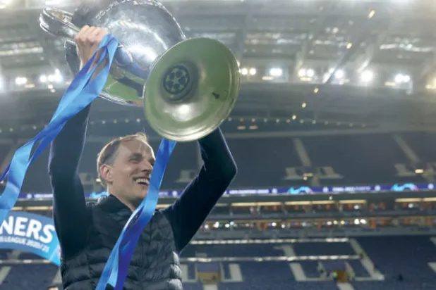 توخيل قاد تشيلسي للفوز بدوري الأبطال بعد نصف موسم في الفريق (غيتي)