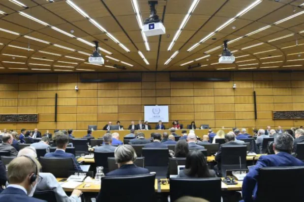 عکسی که آژانس بین‌المللی انرژی اتمی از آغاز نشست فصلی شورای حکام روز دوشنبه منتشر کرد