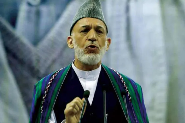 الرئيس الأفغاني الأسبق حميد كرزاي (رويترز)