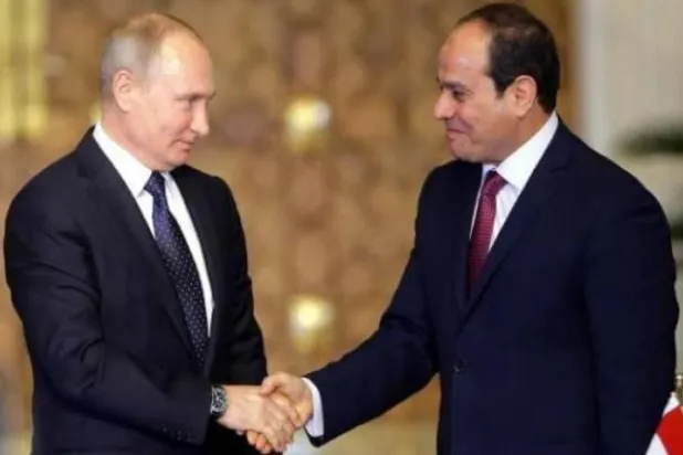 الرئيسان الروسي فلاديمير بوتين والمصري عبد الفتاح السيسي
