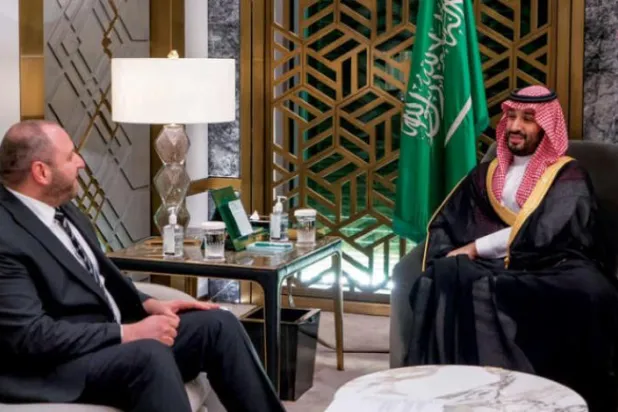 سعودی ولی عہد کو کل یوکرائنی صدر کے مشیر سے ملاقات کرتے ہوئے دیکھا جا سکتا ہے  (واس)