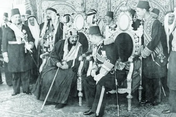 الملك عبد العزيز والملك فاروق