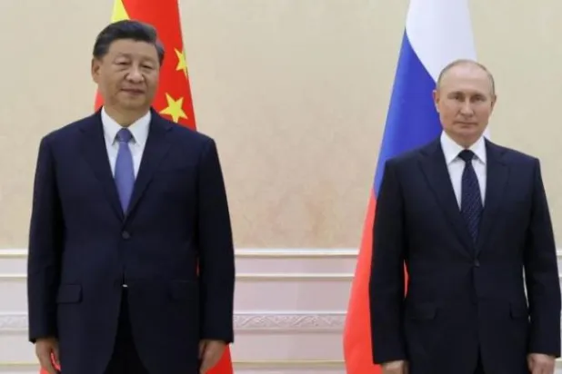 الرئيسان الصيني شي جينبينغ والروسي فلاديمير بوتين (أ.ف.ب)
