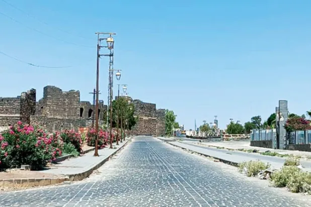 تُعتبر مدينة بصرى الشام معقل «اللواء الثامن» في محافظة درعا بجنوب سوريا (الشرق الأوسط)