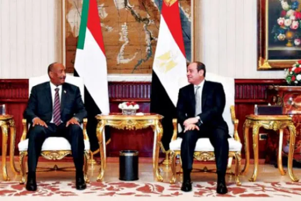 Cumhurbaşkanı Sisi dün Kahire’de Burhan’ı kabul etti (Mısır Cumhurbaşkanlığı)