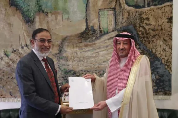 مهندس ولید الخریجی معاون وزیر خارجه سعودی و سفیر جمهوری بنگلادش دیدار کردند (واس)
