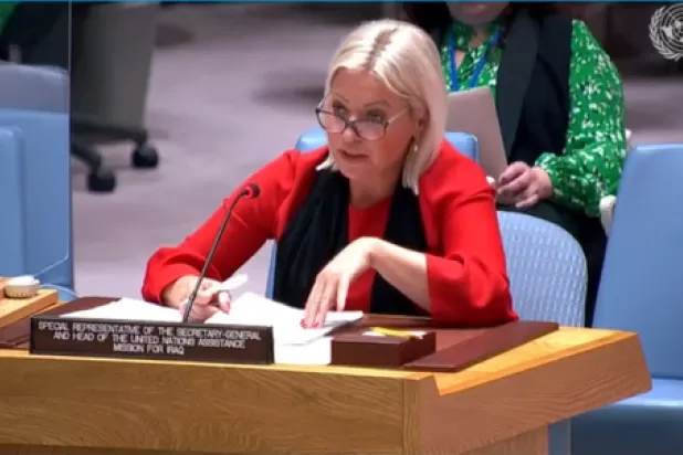The UN Special Representative of the Secretary-General to Iraq, Jeanine Hennis-Plasschaert (UNAMI)