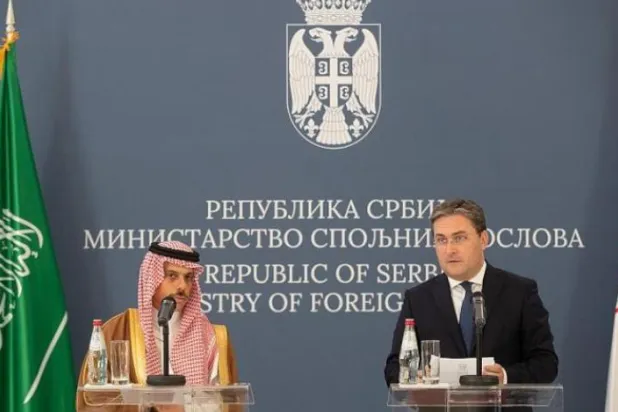 وزیران خارجه سعودی و صربستان در نشست خبری مشترک (واس)