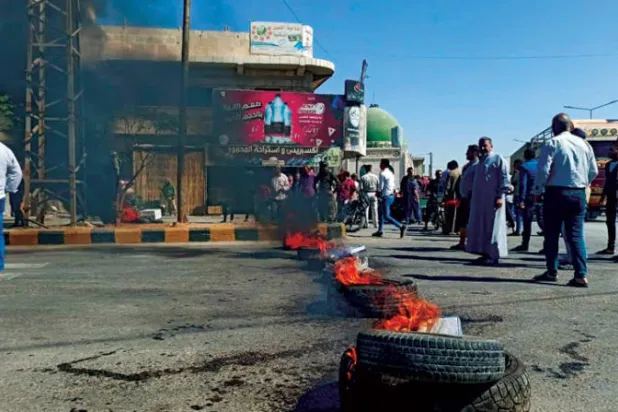 احتجاجات الباب شمال محافظة حلب يوم الاثنين (مواقع)