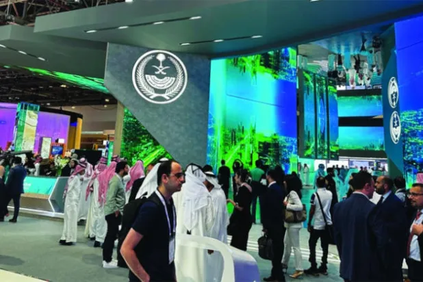 جناح وزارة الداخلية السعودية في معرض «جيتكس» التقني (الشرق الأوسط)