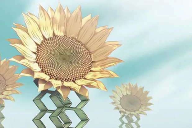 باستخدام الطباعة الرباعية الأبعاد طور باحثو كاوست ألواحًا شمسية يمكنها تعقّب حركة الشمس طوال اليوم مثل نبتة دوار الشمس (تصوير: خافيير بيتا)