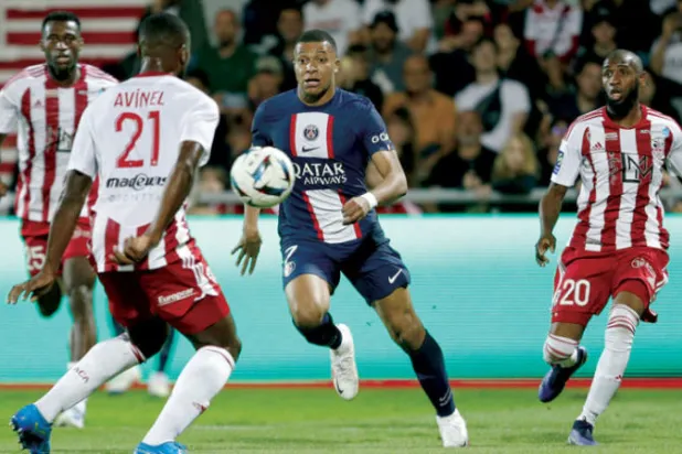 مبابي يواصل  التألق والتهديف مع سان جيرمان (أ.ف.ب)