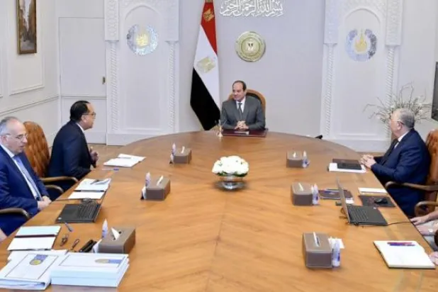 الرئيس السيسي يتابع الموقف المائي على مستوى ربوع البلاد (الرئاسة المصرية)