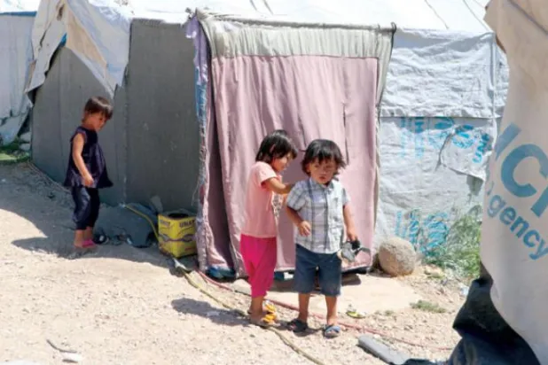 Roj Kampı’nda birçok yabancı çocuk bulunuyor. (Şarku'l Avsat)