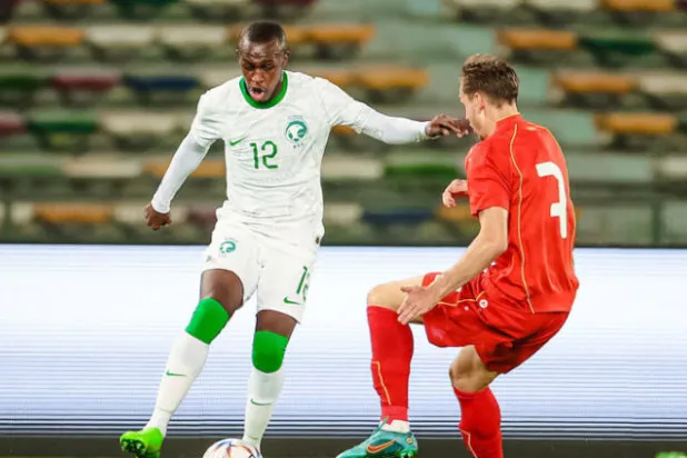من مباراة المنتخب السعودي الودية الأخيرة أمام مقدونيا الشمالية (الشرق الأوسط)