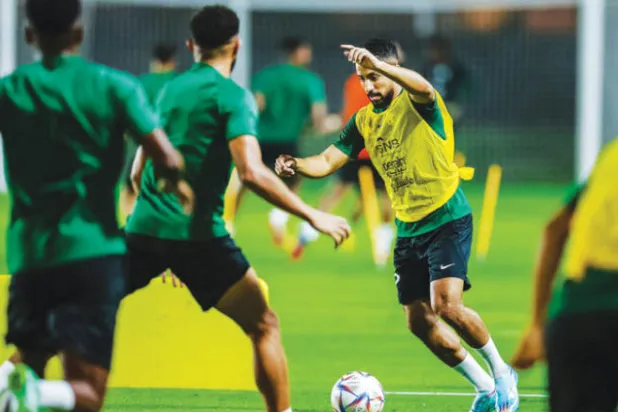 الأخضر يواصل في أبوظبي تحضيراته النهائية لكأس العالم (المركز الإعلامي للمنتخب السعودي)