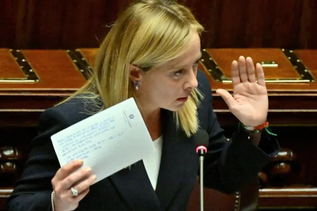 رئيسة الحكومة الإيطالية جورجيا ميلوني (أ.ف.ب)