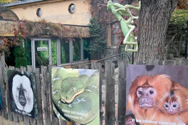 حديقة حيوان سكانسن في العاصمة السويدية ستوكهولم (إ.ب.أ)