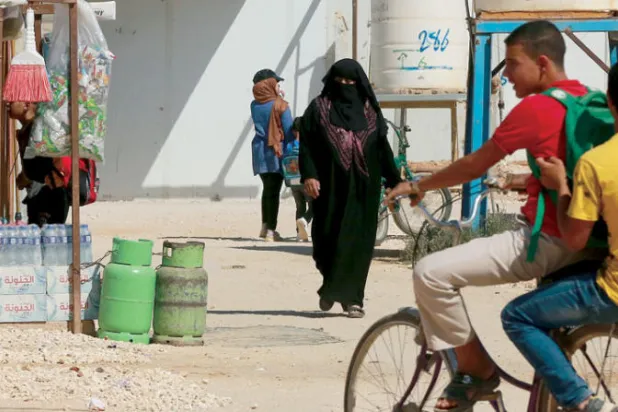 مشهد من أحد مخيمات الشمال السوري (أ.ف.ب)