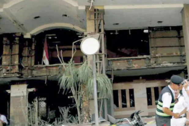 تفجير معهد الأورام بمصر عام 2019... تُتهم فيه جماعة «حسم» إحدى إفرازات «الإخوان» (رويترز)