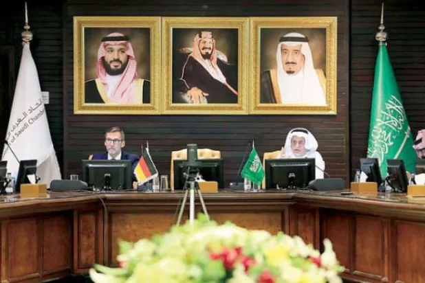 The Saudi-German Business Forum was held in Riyadh with the participation of more than 40 Saudi and German companies. (Asharq Al-Awsat)