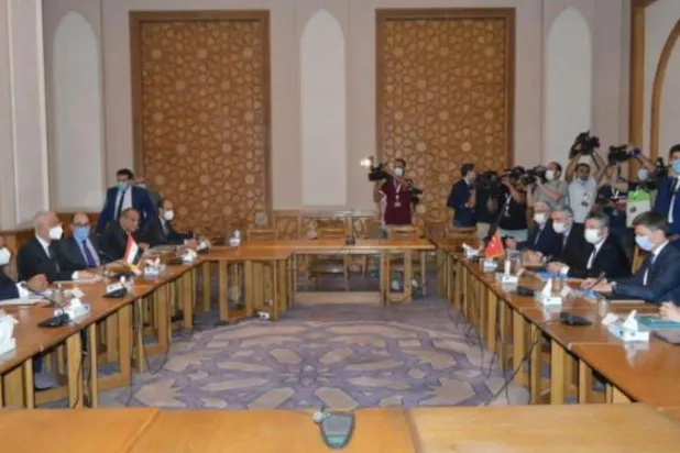 الجولة الأولى من المحادثات الاستشكافية بين مصر وتركيا التي عقدت في القاهرة العام الماضي (وزارة الخارجية المصرية)