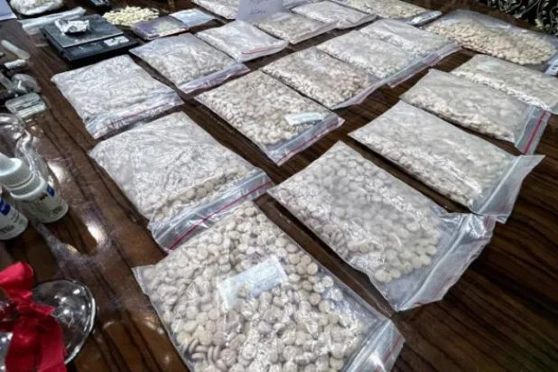 Mayıs ayında Halep’te ele geçirilen Captagon haplarının sevkiyatı (AFP)