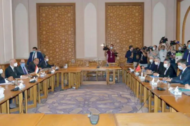الجولة الأولى من المباحثات الاستشكافية بين مصر وتركيا التي عُقدت في القاهرة العام الماضي (الخارجية المصرية)