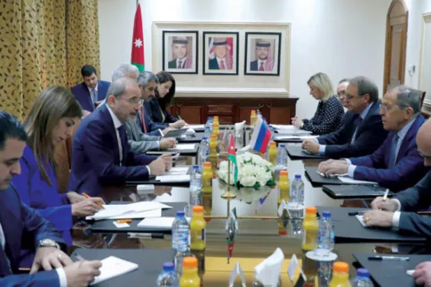 مباحثات أردنية - روسية بحضور وزيري خارجية البلدين الصفدي ولافروف (الشرق الأوسط)