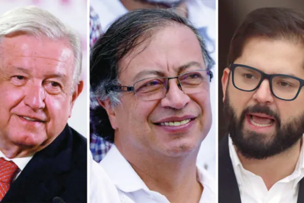 غابرييل بوريتش (د.ب.أ)  -  غوستافو بيترو (رويترز)  -  آندريس مانويل لوبيز أوبرادور (رويترز)