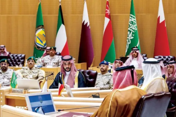 Saudi Minister of Defense Prince Khalid bin Salman during the GCC meeting (SPA)
