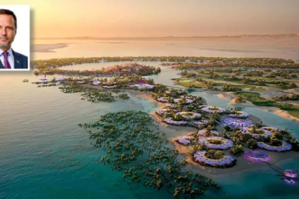 Part of the giant Red Sea tourism project in western Saudi Arabia, and in the framework, John Pagano, CEO of Red Sea Global (Asharq Al-Awsat)