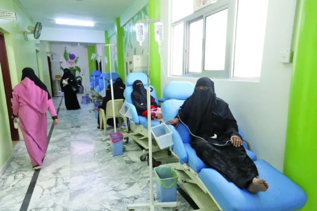 مركز لعلاج مرضى السرطان في صنعاء (أ.ف.ب)