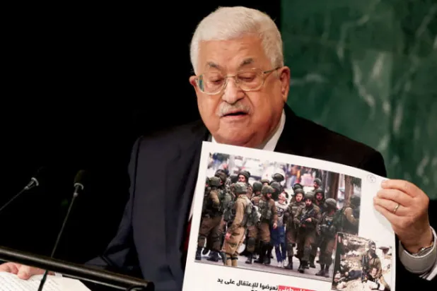 الرئيس الفلسطيني في الجمعية العامة للأمم المتحدة سبتمبر الماضي (رويترز)