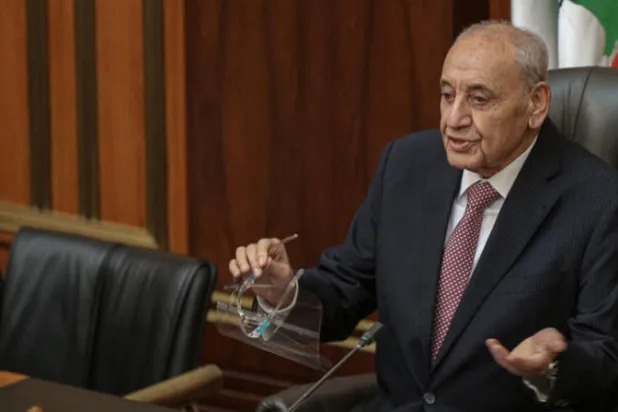 رئيس البرلمان اللبناني نبيه بري (د.ب.أ)