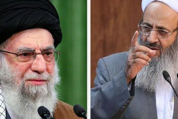 İran rejiminin lideri Ali Hameney, temsilcisini göndererek Sünni azınlığın lideri Mevlevi Abdulhamid İsmailzehi'ye jest yaptı (Twitter/@RezaGoodary)

