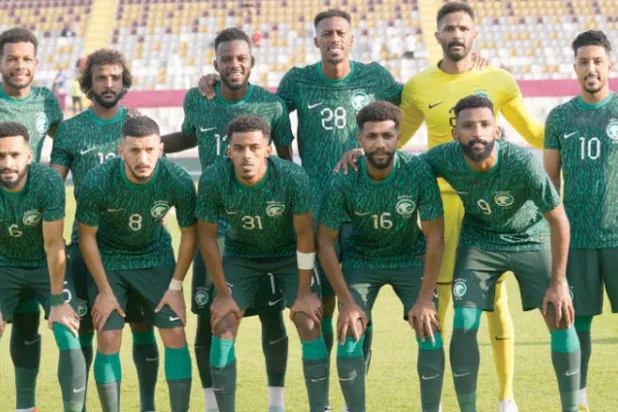 المنتخب السعودي يطمح لإنجاز في مونديال قطر عبر مجموعة صعبة (أ.ب)