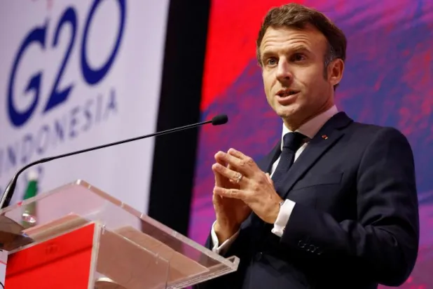 الرئيس الفرنسي إيمانويل ماكرون (أ.ف.ب)