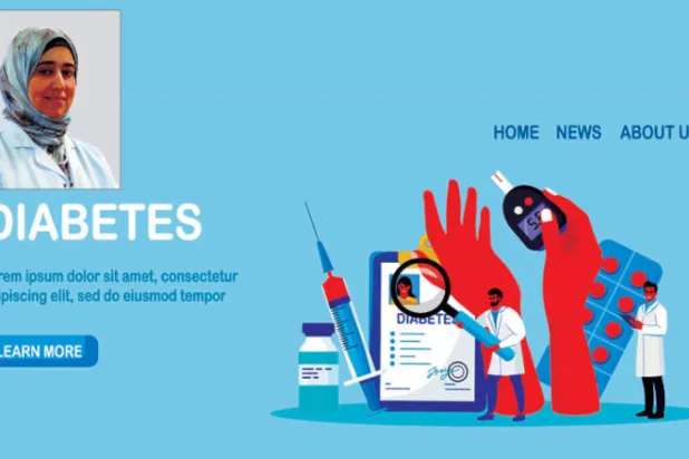 الدكتورة أمينة سلاماني المتخصصة في الطب الباطني والغدد الصماء وداء السكري