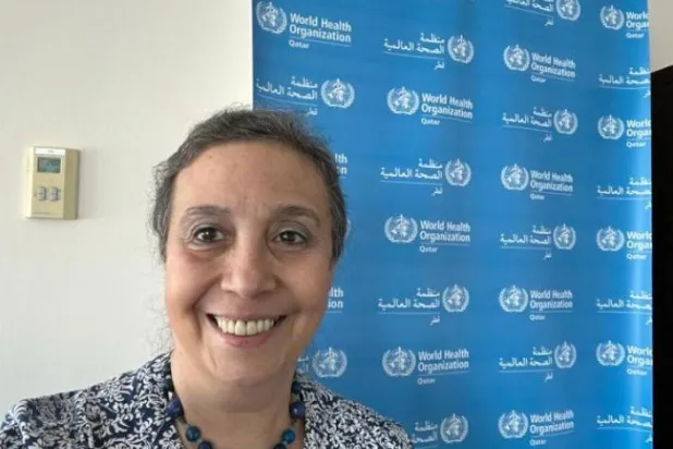 WHO’nun Katar temsilcisi Dr. Rayana Ahmad Bou Haka. (Şarku’l Avsat)