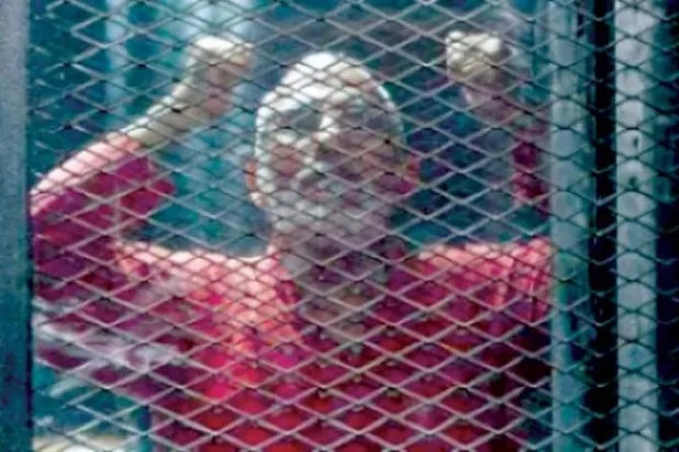 Mohammed Badie, former Muslim Brotherhood leader, in prison (File photo: Reuters)

