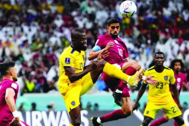 العنابي صدم عشاقه بالسقوط في مباراة الإكوادور الافتتاحية (أ.ب)