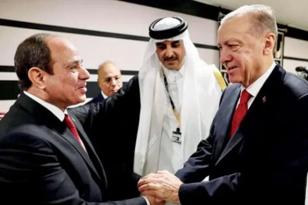 Cumhurbaşkanı Recep Tayyip Erdoğan ve Mısır Cumhurbaşkanı Abdulfettah es-Sisi (Mısır Cumhurbaşkanlığı Sözcüsü)