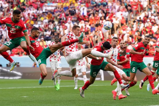 مباراة المغرب وكرواتيا لم تظهر بالمستوى المأمول(د.ب.أ)