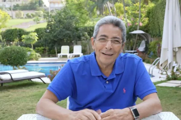 صورة لمحمود سعد (عن صفحته على فيسبوك)