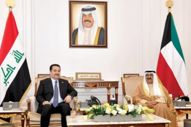 Kuveyt Veliaht Prensi Meşal el-Ahmed el-Cabir es-Sabah, Irak Başbakanı Muhammed Şiya es-Sudani ile görüştü. (KUNA)